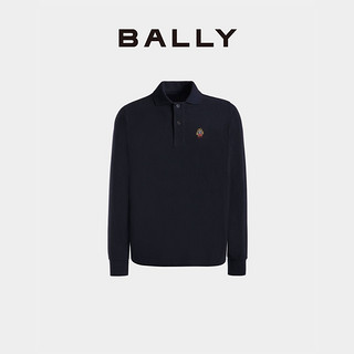 BALLY 巴利 24春夏深蓝色棉质男士POLO衫6308196