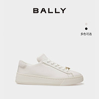 BALLY 巴利 2023早秋新品女士白色皮革休闲鞋6304598