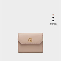 BALLY 巴利 24秋冬EMBLEM裸色牛皮革女士钱包6308642