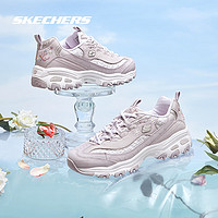 移动端、京东百亿补贴：SKECHERS 斯凯奇 女鞋秋季2024新款厚底增高老爹鞋碎花刺绣熊猫鞋运动鞋休闲鞋 149466-LAV 35