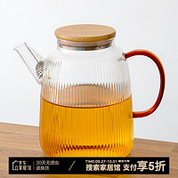 雅集 棱影四季 锤纹加厚耐热玻璃冷水壶 1800ml 棱影四季壶1800ml