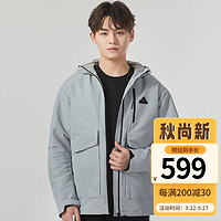 adidas 阿迪达斯 夹克外套男装 24春季户外运动服训练服舒适休闲连帽上衣 IT3953/连帽夹克 L