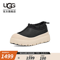 UGG 秋季男女同款舒适厚底圆头低帮塔斯曼时尚单鞋休闲鞋 1158351 BCKBR | 黑色/桦木色 39