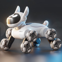 移动端京东百亿补贴sodeep索迪八轮八驱遥控机器狗玩具双电双控版