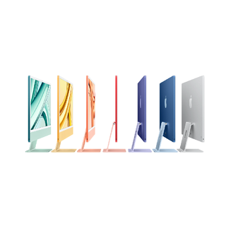 Apple 苹果 iMac M3版 24英寸 一体机 绿色（M3 8+10核、核芯显卡、8GB、512GB SSD、4.5K、MQRP3CH/A）