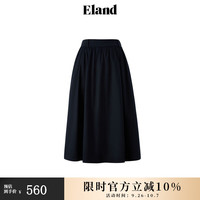 ELAND衣恋半身裙女A版收腰显瘦裙子2024夏季 藏青色(59)Navy M/165