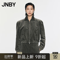 江南布衣 JNBY24秋夹克休闲宽松翻领5O9611550 311/深军绿 XS
