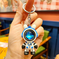 渝运 遨游星空兔宇航员钥匙扣创意汽车钥匙链挂件创意钥匙扣 蓝色无皮绳（面罩图案）