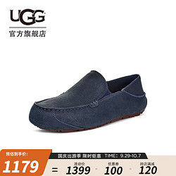 UGG 春季男士休闲一脚蹬懒人鞋舒适平底鞋豆豆鞋乐福鞋 1108189 AZUL | 蔚蓝色 45