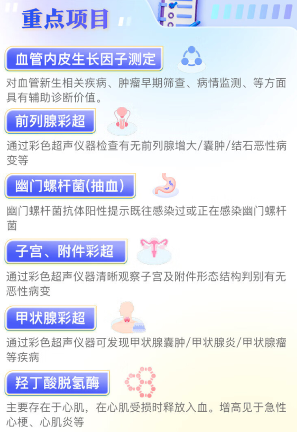 iKang 爱康国宾 成人优享健康体检套餐 肿瘤早筛 甲状腺彩超 幽门螺杆菌