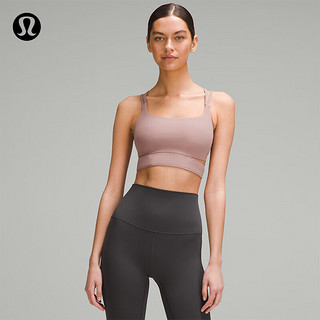 lululemon丨Nulu™ Strappy 女士运动内衣 *罗纹 LW2DLZS 暮色玫瑰 12