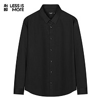 LESS IS MORE 利郎 正装衬衫男舒适商务休闲时尚长袖衬衣黑38