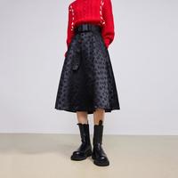 丽丽 LILY【修身显瘦】半身裙女小众洋气设计感A字伞裙半身裙女