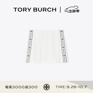 TORY BURCH 运动系列 网眼布侧开衩网球短裙TB 83156 雪白色 047 160/74A(M)