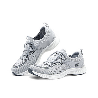 SKECHERS 斯凯奇 女士一脚蹬运动休闲鞋104625 灰色/GRY 36