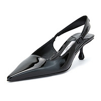 JIMMY CHOO 周仰杰 女士黑色漆皮尖头高跟鞋 AMEL 50 PAT 214 BLACK 37