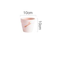 众礼 花盆 口径10cm高度10cm 粗瓷 白色