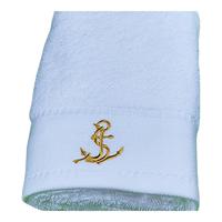 雪仑尔 五星级酒店毛巾全棉加厚柔软吸水面巾纯棉洗脸巾 2条装 纯白 1条 130g (75cm*34cm)