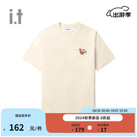 :CHOCOOLATEit 女装合身短袖T恤2024秋季青春可爱上衣1821XFN IVE/白色 S