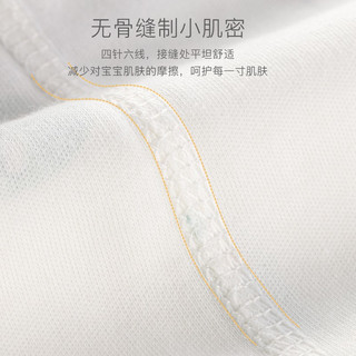 欢喜小熊 婴儿衣服纯棉长袖宝宝春秋打底秋衣秋裤新生儿纯棉内衣分体套装 211214蓝 73(7-9个月.66-73cm)