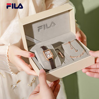 斐乐(FILA)手表女复古简约小方表女士腕表6264-109A