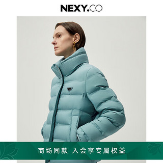 奈蔻NEXY.CO/2024年冬季羽绒外套 灰蓝色 S