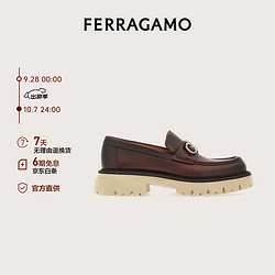 Salvatore Ferragamo 菲拉格慕 Ferragamo）男士棕色装饰厚底莫卡辛鞋 0769049_3E _ 85