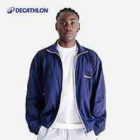 DECATHLON 迪卡侬 SPW运动外套男女同款美式经典复古运动服休闲 蓝色 XL