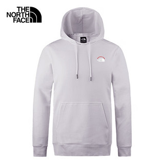 THE NORTH FACE 北面 针织卫衣户外印花帽衫情侣款8ATD 灰色/1OA L