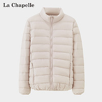 La Chapelle 轻薄羽绒服新款2024冬季立领简约通勤时尚保暖羽绒外套