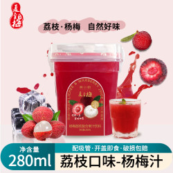 Xiazhimei 夏至梅 冰镇杨梅汁玫瑰花味茉莉花味果汁孕妇酸梅汤网红饮料整箱
