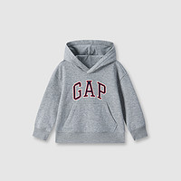 Gap 盖璞 男童2024秋季新款logo抓绒运动连帽卫衣646085