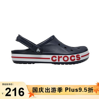 crocs 卡骆驰 洞洞鞋男女鞋 夏季户外休闲拖鞋凉鞋 205089 4CC深蓝色 38-39