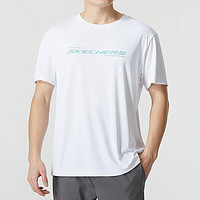 SKECHERS 斯凯奇 短袖男 跑步健身运动宽松舒适透气圆领短袖 P224M029-0019 2XL