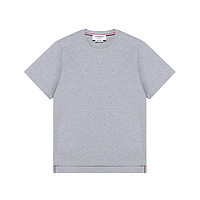 THOM BROWNE 汤姆 布朗男士宽松款短袖T恤浅灰色 MJS067A 00042 055 4码 XL 180/100A