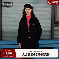 TEENIE WEENIE 小熊 女士中长款毛呢大衣 100136972396