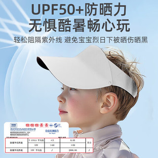 久爱久儿童防晒帽男女童宝宝遮阳帽子夏季户外运动空顶太阳帽MZB1酒红色 酒红色（帽围可调节）