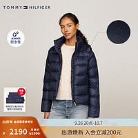 TOMMY HILFIGER【防泼水】24新款秋冬女户外宽松连帽休闲运动羽绒服43581