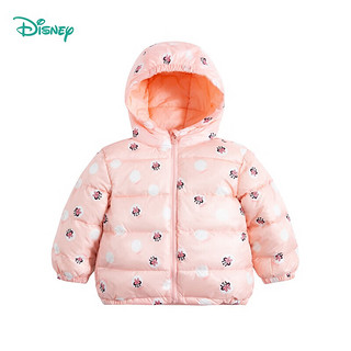 迪士尼宝宝（Disney Baby）童装儿童羽绒服休闲百搭卡通宝宝舒适保暖外套秋冬 214DS0367粉色 130