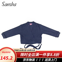 SANSHA 三沙 法国芭蕾舞蹈服装保暖服秋冬儿童舞蹈针织练功服上衣