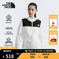 THE NORTH FACE 北面 皮肤衣女户外轻薄宽松休闲防风防泼水防晒衣8BAA LA9 M