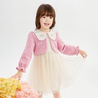 【X版假两件】笛莎婴幼女童连衣裙24秋装儿童休闲百搭网纱裙长裙