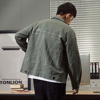 唐狮 TONLION春秋季工装外套男夹克韩版潮流春装百搭时尚宽松男装