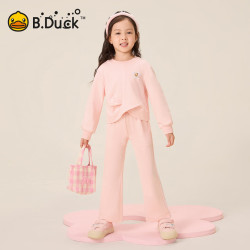 B.Duck 儿童长袖纯色运动2件套