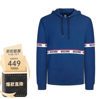 莫斯奇诺(moschino)男士套头纯色卫衣1 A1706 8112 0290 蓝色 M