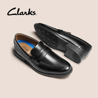 Clarks 其乐 惠登系列 男士商务正装鞋 261580058 黑色 44