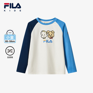 FILA 斐乐 KIDSx原田治联名系列斐乐童装男小童2024冬新款儿童长袖T恤