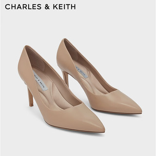 CHARLES & KEITH 女士高跟鞋 CK1-60280245-1 纯色款 肉色 41