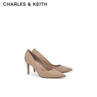 CHARLES & KEITH 女士高跟鞋 CK1-60280245-1 纯色款 肉色 41