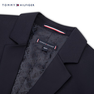 TOMMY HILFIGER24秋冬童装男学院风单排金属扣羊毛西服外套TH2432207 藏青色654 6/120cm